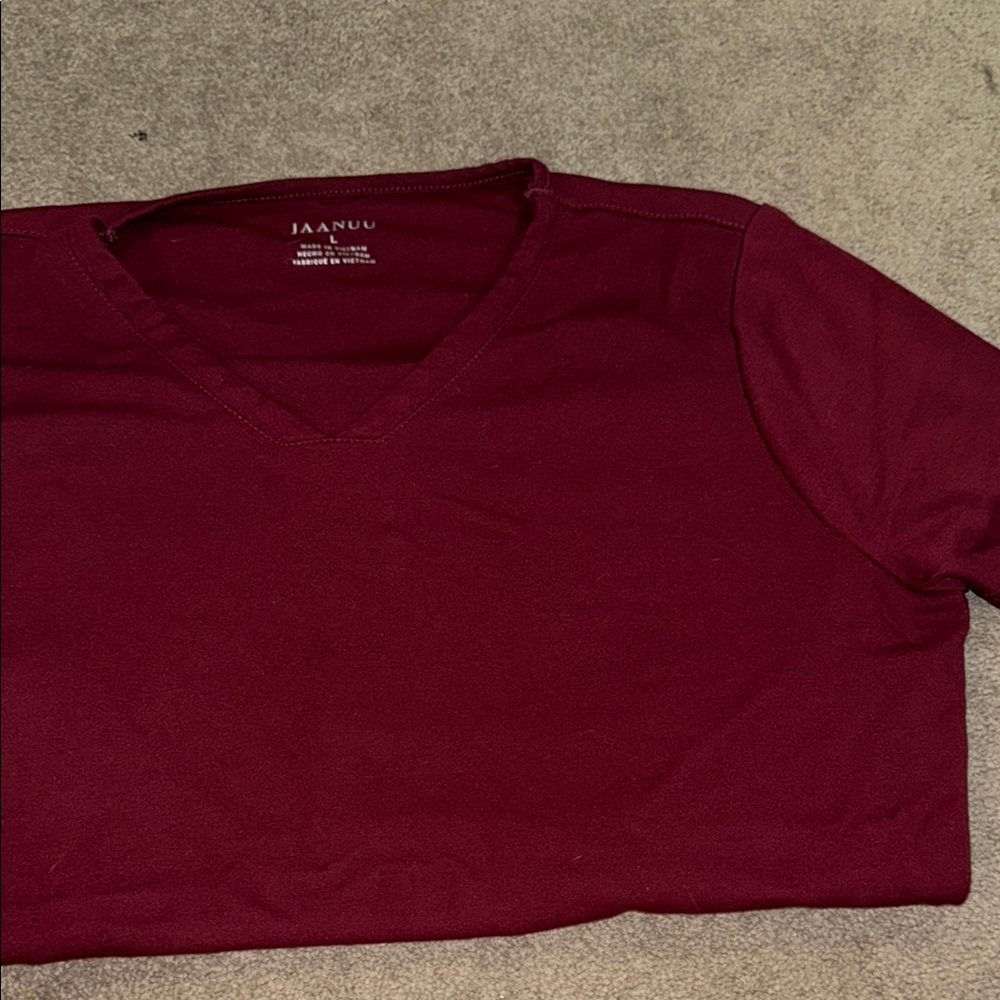 Jaanuu Deep Red/Maroon scrub set